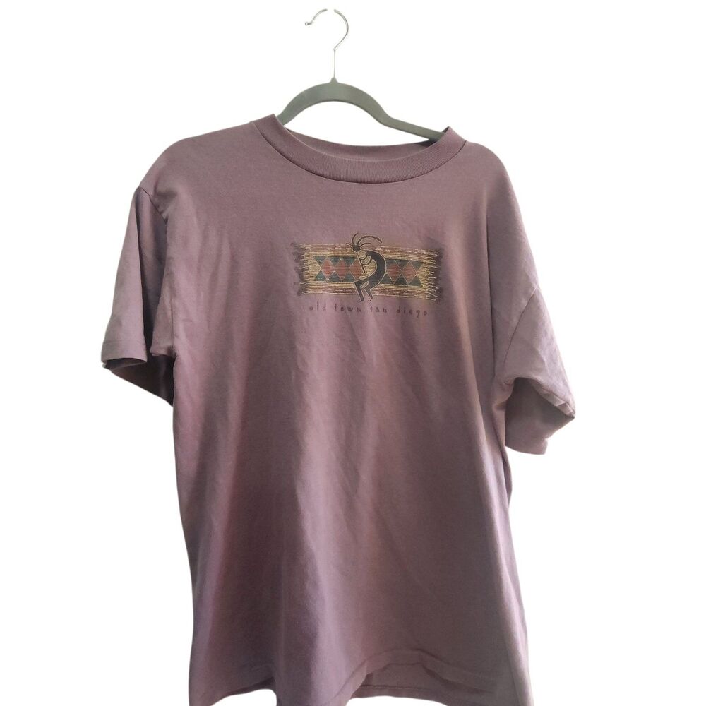 Prarie Mountain Old Town San Diego Single Stitch Tee Shirt Mns SZ Large Kokopeli